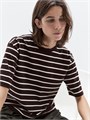 Полосатая футболка Massimo Dutti из 100% хлопка для молодых 11234905