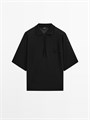 Элегантная поло-рубашка в стиле кейп от Massimo Dutti 11235025