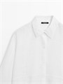 Рубашка Massimo Dutti из 100% льна с вышивкой 11234927