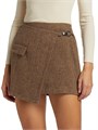 ba&amp,sh Cara Herringbone Wool Miniskirt 10048322
