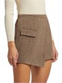 ba&amp,sh Cara Herringbone Wool Miniskirt 10048322