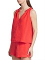 Velvet by Graham &amp, Spencer Льняная блуза Zoey без рукавов с рюшами, 100% лен, производства США 11165177