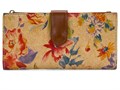 Patricia Nash Классический бумажник из мягкой кожи с принтом Aegean Blooms, 10 карманов для карт и защитой RFID 11232669