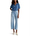 Женские джинсы Hattie High Rise Crop Barrel от AG Jeans, 100% хлопок, классическая пятикарманная модель 11232424