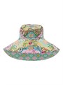Camilla Панама с широкими полями с цветочным принтом из 100% хлопка. Легкость в уходе 11166225