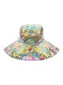 Camilla Панама с широкими полями с цветочным принтом из 100% хлопка. Легкость в уходе 11166225