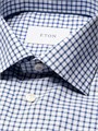 Рубашка Eton Slim-Fit из качественного хлопка с клетчатым узором и застежкой на пуговицах 11167345