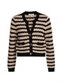 Кардиган Orla из полосатого трикотажа с длинными рукавами и карманами, L',Agence 11166597