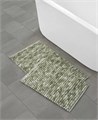 French Connection Коврик для ванной из мягкого шенилла с чешуйчатыми узорами, 43 см x 61 см, нескользящая основа, яркий многоцветный дизайн 11228379