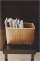Zara Home Стильная плетеная корзина из бамбука, идеальная для хранения и организации 11229524