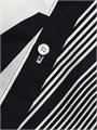 Лонгслив Helmut Lang Four-Scarf с кнопками спереди, графическая полоска, 100% полиэстер 11166429
