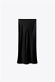 Миди-юбка из сатина Zara с эластичным поясом, размеры XS-XXL 11171649