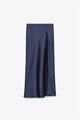Миди-юбка из сатина Zara с эластичным поясом, размеры XS-XXL 11171649