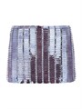 Мини-юбка The Attico с декоративными стразами и эластичной подкладкой, 68% вискоза, производство Италия 11165283