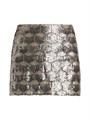Мини-юбка Leroy от L',Agence с геометрическим узором, украшенная стразами и с чистым поясом 11167194