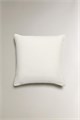 Zara Home Наволочка для декоративной подушки с вышивкой прибрежных домиков, 45x45 см 11229572