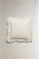 Zara Home Наволочка из хлопка с текстурированной тканью и рюшами по краям 11168928