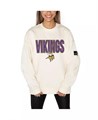 Gameday Couture Женский лонгслив с капюшоном из премиум флиса Minnesota Vikings с дизайнерскими принтами 11239647