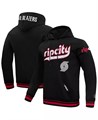 Pro Standard Худи мужской Portland Trail Blazers 2024/25 City Edition чёрное с объёмной вышивкой 11223670