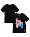 Mitchell &amp, Ness Черная хлопковая молодёжная футболка Philadelphia Phillies Stateside Pastel с коротким рукавом 11222945