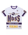 Mitchell &amp, Ness Мужская футболка с винтажным логотипом Minnesota Vikings, Randy Moss, 100% хлопок, комфортный крой 11224533