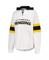 Женский лонгслив-худи G-III 4Her Pittsburgh Penguins с кружевным вырезом и контрастными вставками 11222494