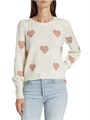 Свитер Annabelle от Splendid с блестящими сердцами, лонгслив, 47% вискоза, 13% нейлон, 12% шерсть 11164658