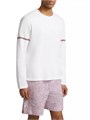 Лонгслив Thom Browne из 100% хлопка с трёхцветной лентой, стильный, произведено в Японии 10049078