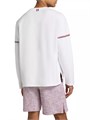 Лонгслив Thom Browne из 100% хлопка с трёхцветной лентой, стильный, произведено в Японии 10049078