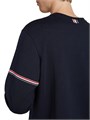 Лонгслив Thom Browne из 100% хлопка с трёхцветной лентой, стильный, произведено в Японии 10049078