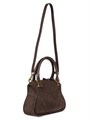 Chloe Женская сумка Marcie из замши с двумя ручками, съемным ремнем и карманом с клапаном 11167075