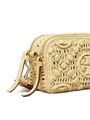 Tory Burch Мини-сумочка через плечо из рафии с логотипом и двумя карманами, 19.5 см x 11.5 см x 5.5 см 11166907