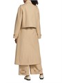 Тренч 2 в 1 из хлопка Rosetta Getty с двойными слоями, длинными рукавами и съемным поясом 11165550