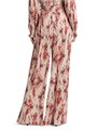 Широкие брюки Lyra с принтом и эластичным поясом от L',Agence, 100% полиэстер 11167185