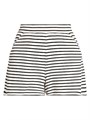 Шорты Brighton с высокой талией в полоску, Veronica Beard, из хлопковой смеси, с эластичным поясом и карманами 11166364