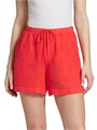 Velvet by Graham &amp, Spencer Льняные шорты Tammy с эластичным поясом и накладными карманами, 100% лен 11165180