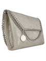 Stella McCartney Металлическая мини-сумка через плечо с двумя цепочками и внутренним карманом 11166617