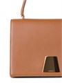 Akris Компактная трапециевидная кожаная сумка Alice с верхней ручкой, магнитной застежкой и регулируемым ремешком 11169932