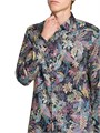 Хлопковая рубашка Etro с цветочным принтом, длинным рукавом и отложным воротником, изготовленная в Италии 11166951