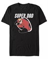 Мужская футболка с коротким рукавом Super Dad от Fifth Sun, в модном slim fit, 50% хлопок, 50% полиэстер 11238859