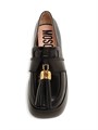Лоферы Moschino из кожи с металлической кисточкой и платформой высотой 7 см 11168527