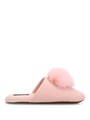 Кашемировые тапочки Minnie Rose с лисьим меховым помпоном 11168139