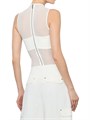 Боди-майка без рукавов из стрейч-нейлона с бандеау Alice + Olivia, задняя застежка на молнии 11167108