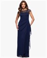 Элегантное платье-футляр макси с вырезом лодочкой от Xscape для формальных мероприятий 11231516