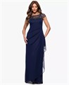 Элегантное платье-футляр макси с вырезом лодочкой от Xscape для формальных мероприятий 11231516