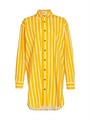 Платье-рубашка из 100% хлопка с классическим полосатым узором от Askk Ny, с длинными рукавами 11164891