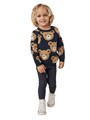 Huxbaby Детский вязаный лонгслив Huxbear с круглым вырезом и принтом медведя, 100% хлопок 11164518