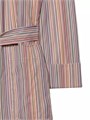 Хлопковый полосатый халат Paul Smith с шальковым воротом, боковыми карманами и поясом для завязки 10048779