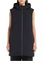 Жилет с капюшоном MM Max Mara, утеплённый, с застёжкой спереди и карманами на молнии 10047991