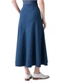 Макси-юбка Akris из денима с эластичным поясом, складками, карманами и скрытой молнией 11166009